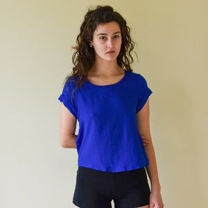 Blue blouse cutouts